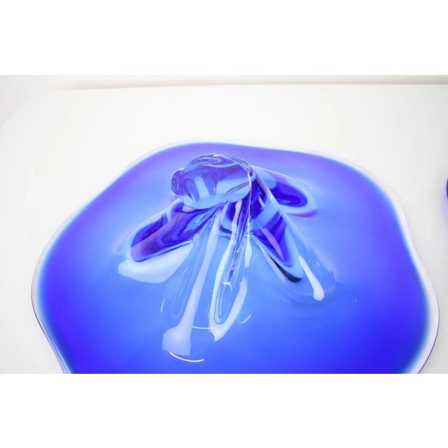 Art Glass Bowls attributed to Josef Hospodka for Chribska Glassworks, 1960s, Set of 2 For Sale - Image 6 of 8