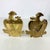 American Pair Vintage American Eagle Shield Brass Taper Candle Holder Sconce Americana For Sale - Image 3 of 11