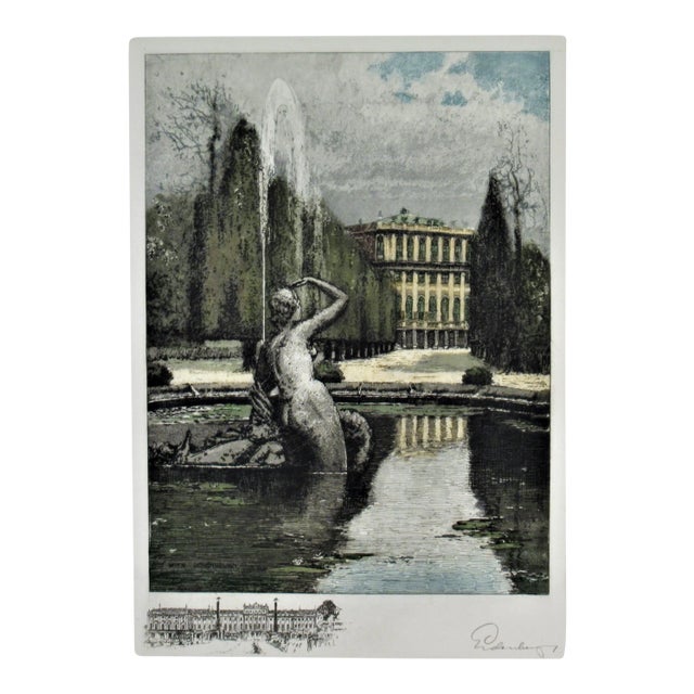 Josef Eidenberger, Vienna, Schoenbrunn Castle, Circa 1960 For Sale