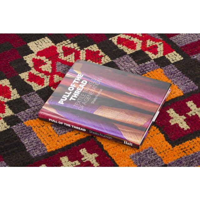 Brown Vintage Turkish Kilim Wool Runner With Gold Stripes by Rug & Kilim, 1950-1959 For Sale - Image 8 of 8