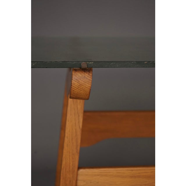 French Modernist Oak Console Table. 1930s For Sale - Image 11 of 18