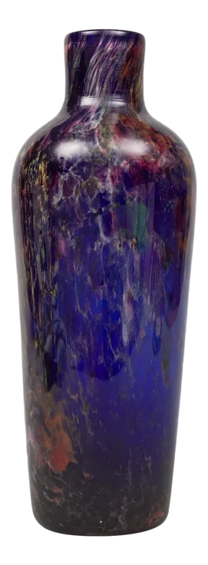 Webb & Corbett Flambe Glass Vase, Circa 1930