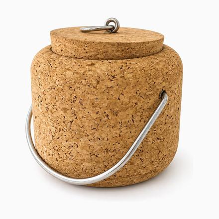 Brown Cork Exterior Ice Bucket by Signe Persson-Melin for Boda Nova, 1970s For Sale - Image 8 of 8