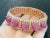Bochic "Capri" Red Ruby & White Topaz Bangle Set In 18K Gold & Silver For Sale - Image 16 of 18