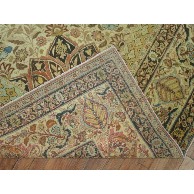Antique Zabihi Collection Persian Hadji Jali Li Tabriz - 9'5" x 11'10" For Sale - Image 4 of 12