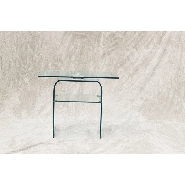 Italian Mobile Table in Crystal from Fiam, 1983 For Sale - Image 9 of 10