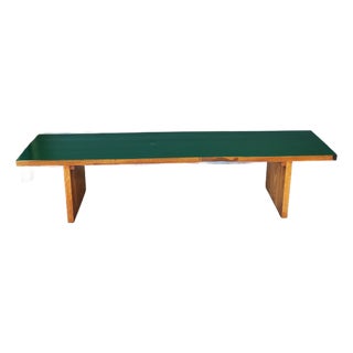 Vintage Solid Oak Bench For Sale
