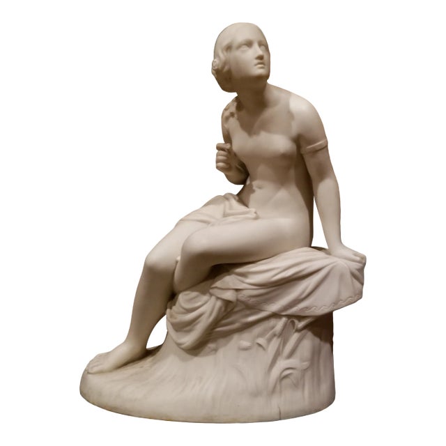 William Calder Marshall Parian Ware Figure Sabrina For Sale