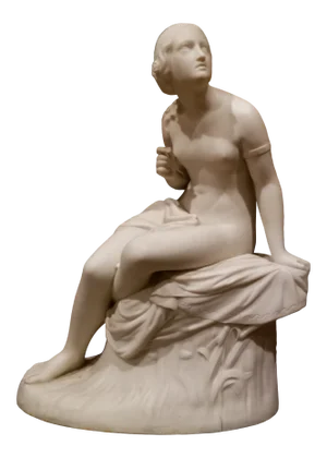 William Calder Marshall Parian Ware Figure Sabrina