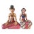 Monumental Pair of Javanese Loro Blonyo Hand-Carved Wooden Figures, Mid-20th Century For Sale