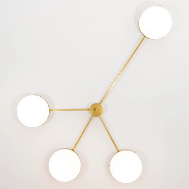 Metal Lighting / Design for Macha Celeste Incandesence For Sale - Image 7 of 12