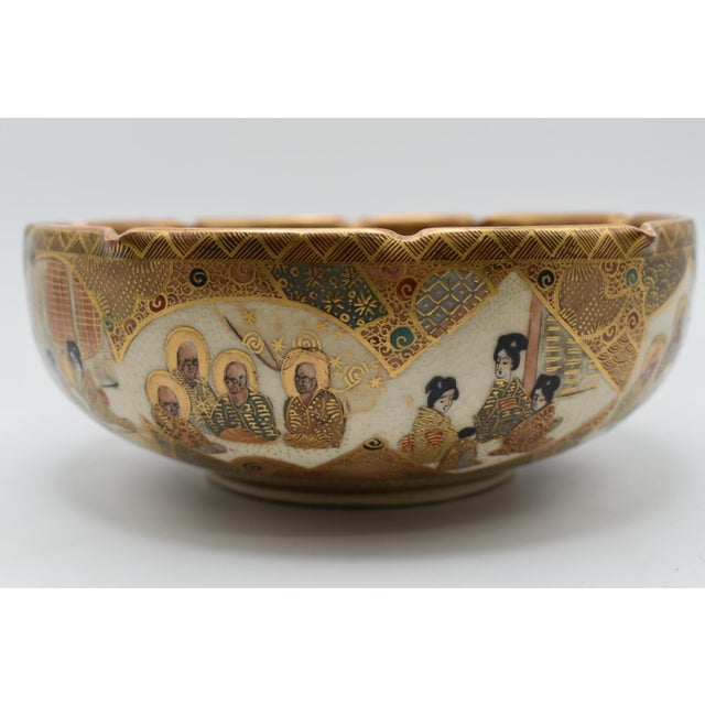 Late 19th Century Japanese Satsuma Bowl From the Meiji Period For Sale - Image 10 of 18