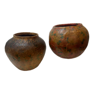 Vintage Asian Papier Mache Bowls