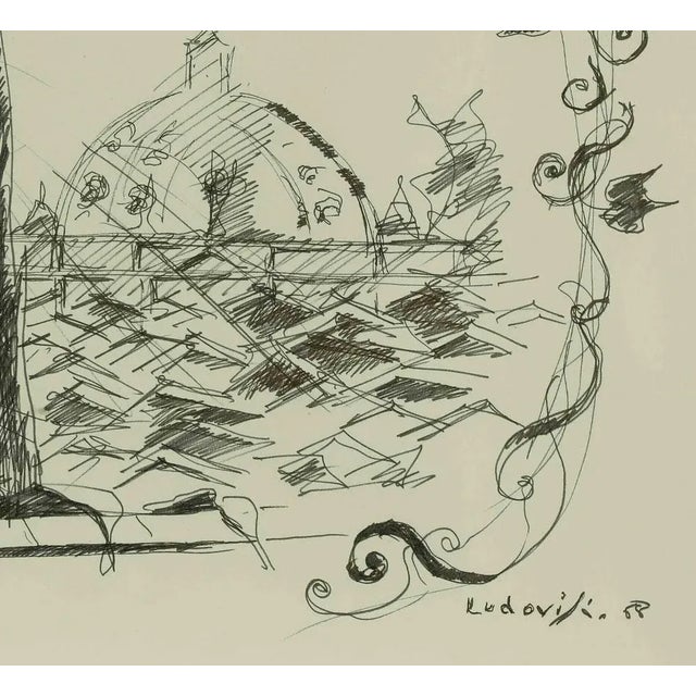 Contemporary Felice Ludovisi, The Leand, 1968, Lithograph, Framed For Sale - Image 3 of 4