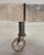 Industrial Style Round Machined Iron Center Table on Casters For Sale - Image 16 of 18