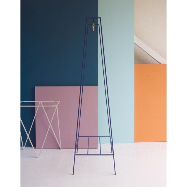 Contemporary A Clothes Rail in Blueberry with a Pine Pole by &New For Sale - Image 3 of 7