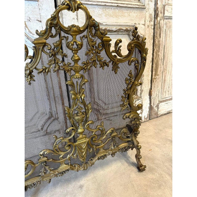 Antique French Fire Screen, 1900s For Sale - Image 5 of 9