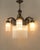 Art Nouveau Burnished Brass Chandelier, Vienna, 1910s For Sale - Image 3 of 8