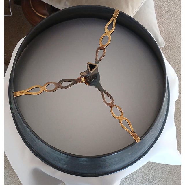 Antique Brass, Bronze, and Marble Cherub Bouillotte Lamp For Sale - Image 14 of 18