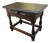 Antique Hand Hewn Side Table With Drawer and Pegged Construction For Sale