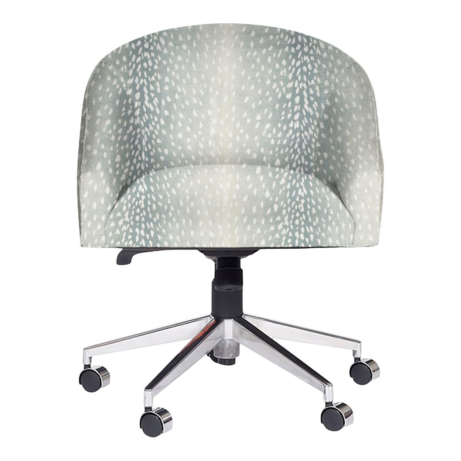 Hallie Desk Chair in Posh Aqua Chairish