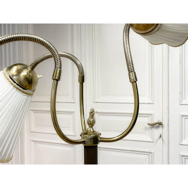 Metal Swedish Model 508/3 3-Shade Floor Lamp from VMI, 1950s For Sale - Image 7 of 12