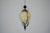 Art Deco Italian Pendant Light with Etched Glass and Amber Globe, 1930s For Sale - Image 13 of 17