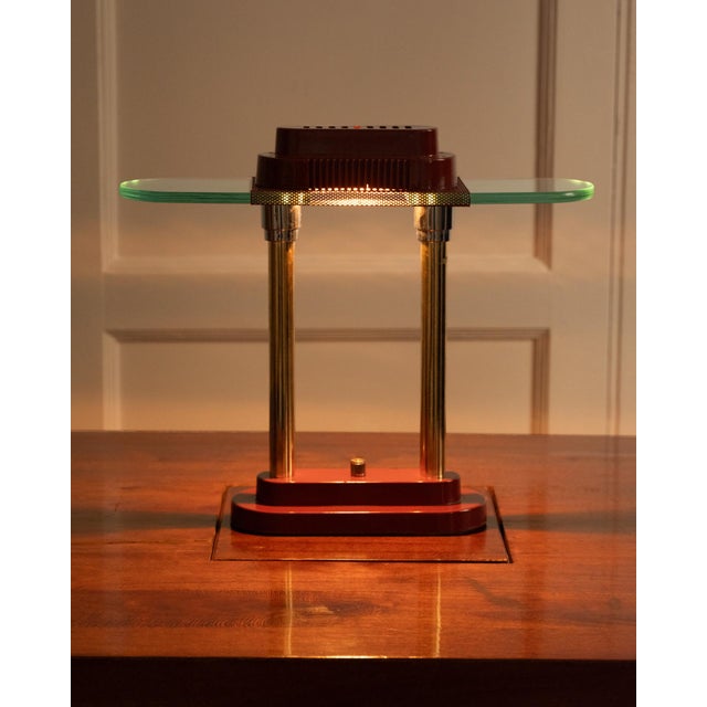 1980s Vintage Sunlight Lamp in Glass and Metal, 1980s For Sale - Image 5 of 11