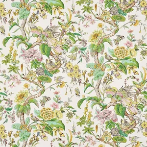 Schumacher Cranley Garden Fabric in Pink