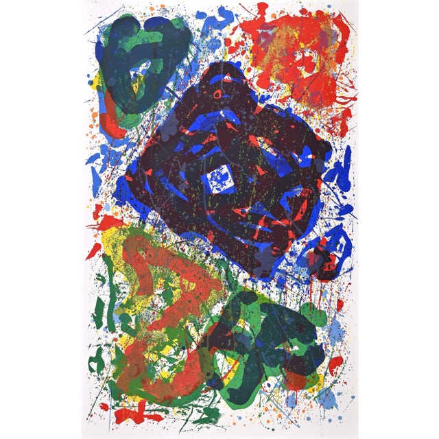 1990s After Sam Francis, L'Etoile, Original Lithograph, 1995 For Sale - Image 5 of 5