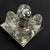 Wall or ceiling lamp made of ice glass by simon & schelle, sische model 88159, 1960s. This designer lamp is a true classic...
