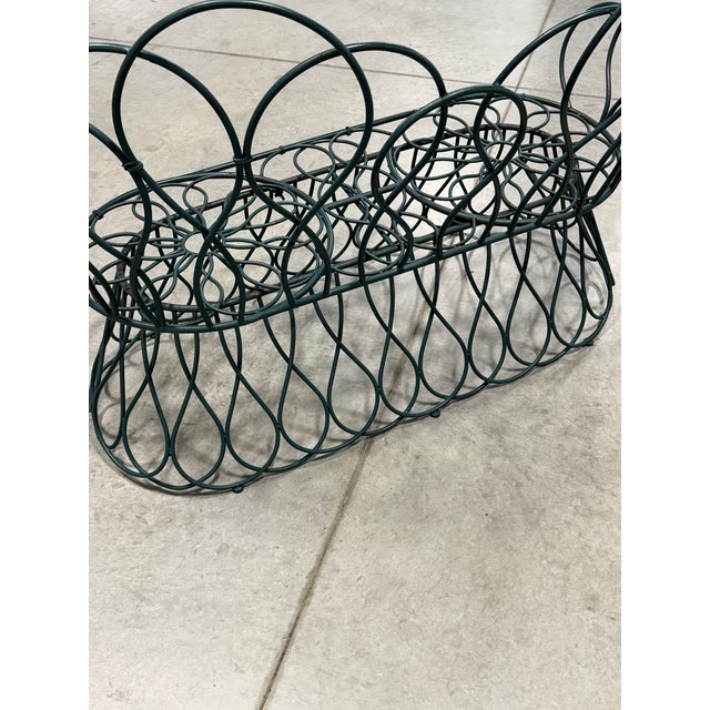 Looped Metal Midcentury Garden Loveseat Bench Settee After Frances Elkins (Per Item, 2 Avail) For Sale - Image 11 of 13