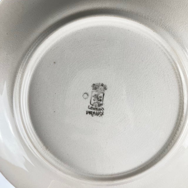 1960s Vintage Dinner Plates from Longwy, 1930s, Set of 10 For Sale - Image 5 of 14