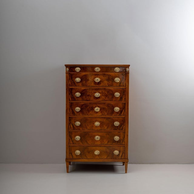 Early 19th Century Early 19th Century Tall Chest of Drawers, Vienna For Sale - Image 5 of 6