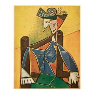 1943 Original Picasso "Femme Dans Un Fauteuil" Lithograph For Sale