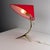 Gold Table Lamp with Golden Crows Foot and Newly Upholstered Red Silk Shade by J. T. Kalmar, 1950s For Sale - Image 8 of 14