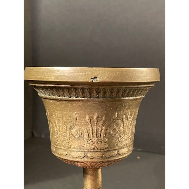 Metal Vintage Vajrayana Buddhist Prayer Bell Tibet Nepal Bhutan For Sale - Image 7 of 13