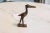 African Vintage African Dark Bronze Stork With Fish For Sale - Image 3 of 6