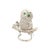 Metal Diamond Emerald 18k White Gold Owl Brooch-Pendant For Sale - Image 7 of 11