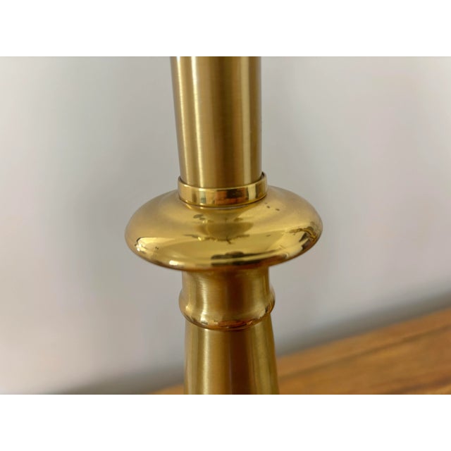 Pair of 1990s Stiffel Brass Regency Style Baluster Table Lamps For Sale - Image 11 of 12