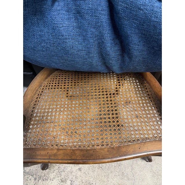 Vintage Wood Dining Chair With Cane Seat For Sale - Image 14 of 14