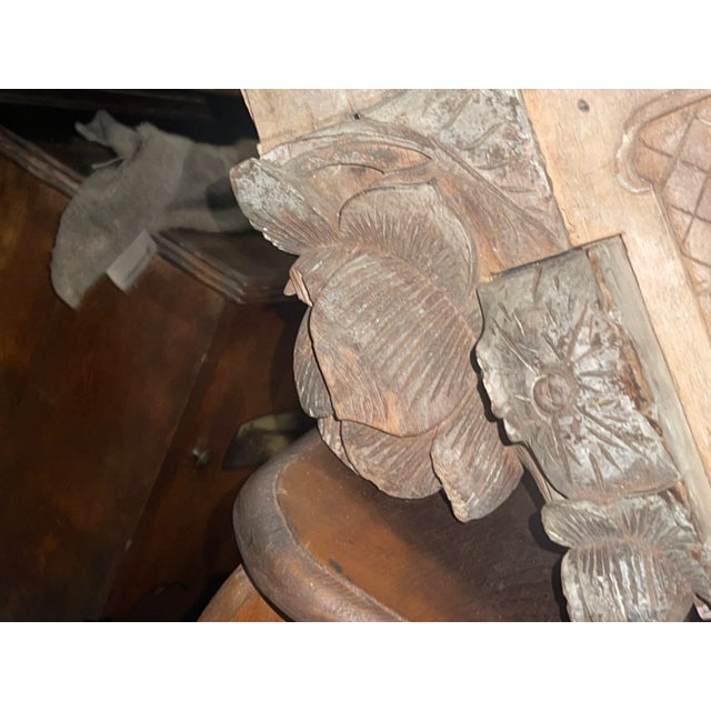 Wood 18th Century Chinese Architectural Wooden Carved Piece For Sale - Image 7 of 12