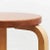 Alvar Aalto Stool in Leather for Artek, 1960s For Sale - Image 3 of 11