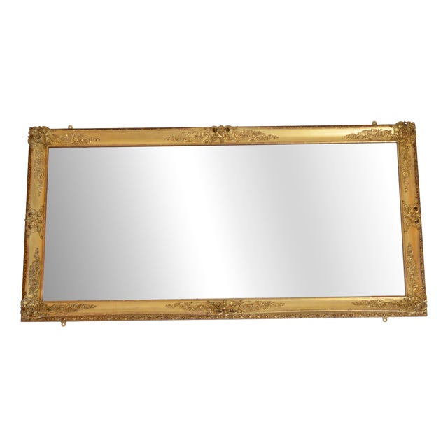 Full Length Floor-Standing Pier Chateau Mirror, 1850 For Sale
