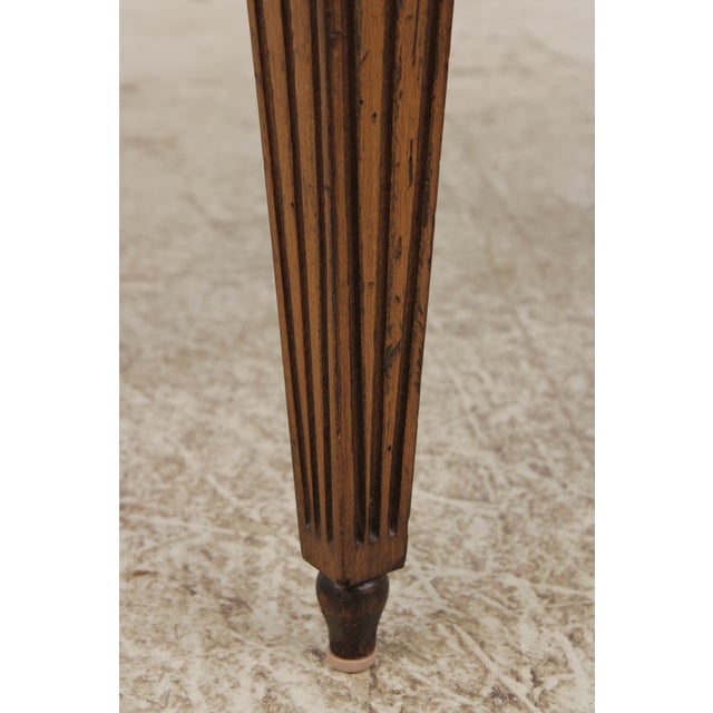 Pair Vintage Italian Neoclassical Marble Top Occasional Tables For Sale - Image 15 of 15
