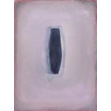 "Conversation No.05" Dusty Mauve and Plum Minimalist Color Field Painting For Sale