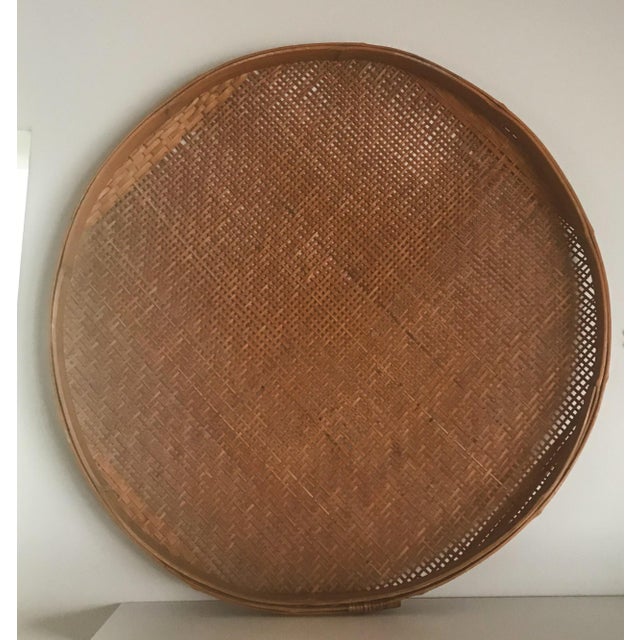 Large Round Wicker Wall Basket Chairish