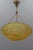 1930s French Art Deco Frosted Amber Colored Pendant Light from ROS, 1930s For Sale - Image 5 of 18