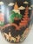 Metal Vintage Chinoiserie Metal Hand Painted Black Lacquer Jardiniere For Sale - Image 7 of 8