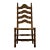 Ethan Allen Hand Decorated Collection Solid Hard Rock Maple Hitchcock Style Ladderback Accent Side Chair W. Rush Seat 14-6041 For Sale